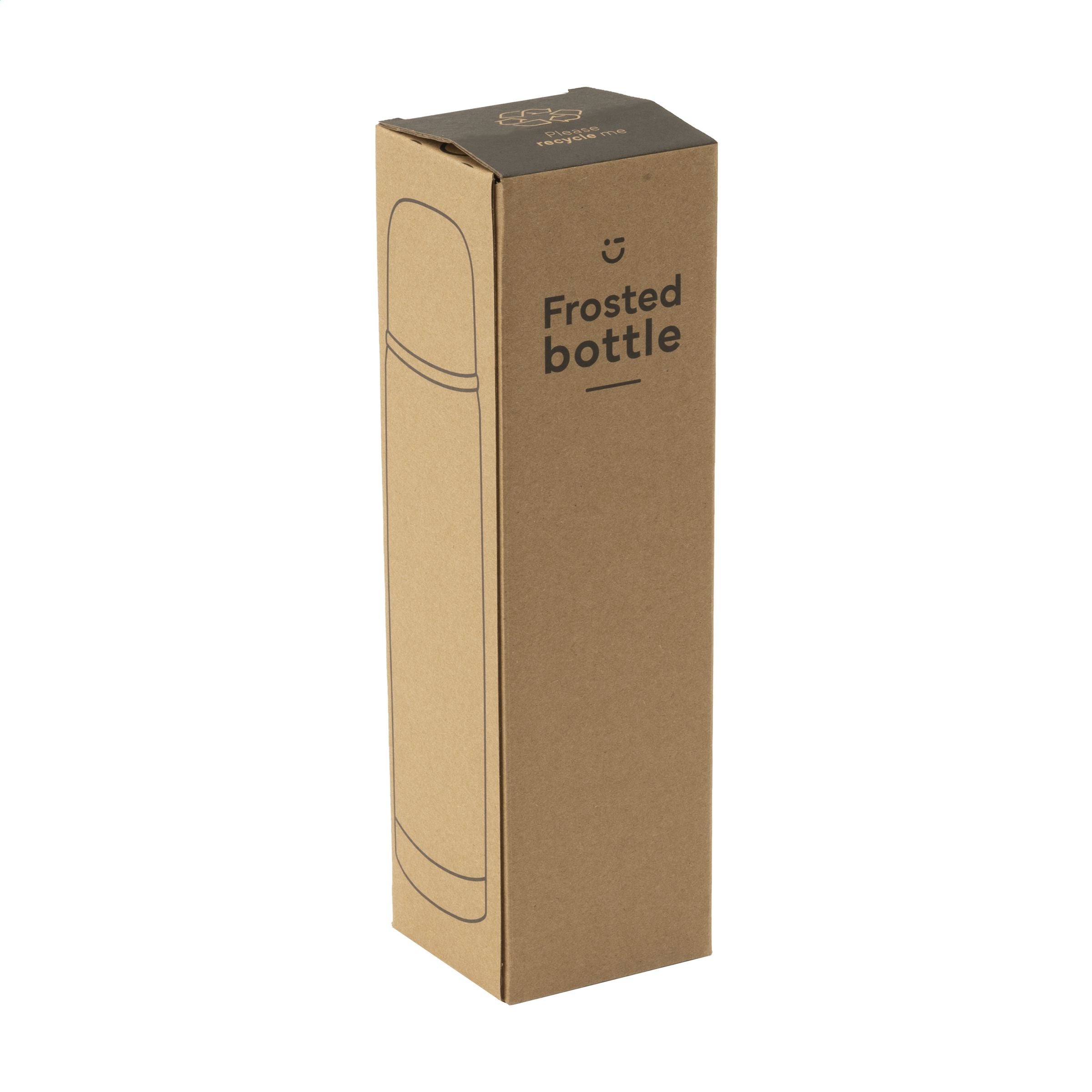 Frosted Bottle RCS Recycled Steel 500 ml Thermoflasche - Silber