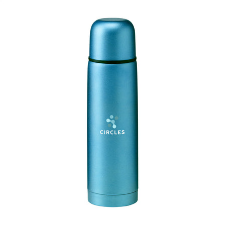 Frosted Bottle RCS Recycled Steel 500 ml Thermoflasche - Blau