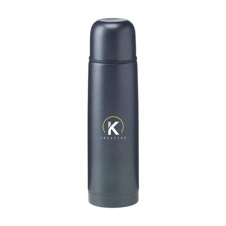 Frosted Bottle RCS Recycled Steel 500 ml Thermoflasche - Schwarz