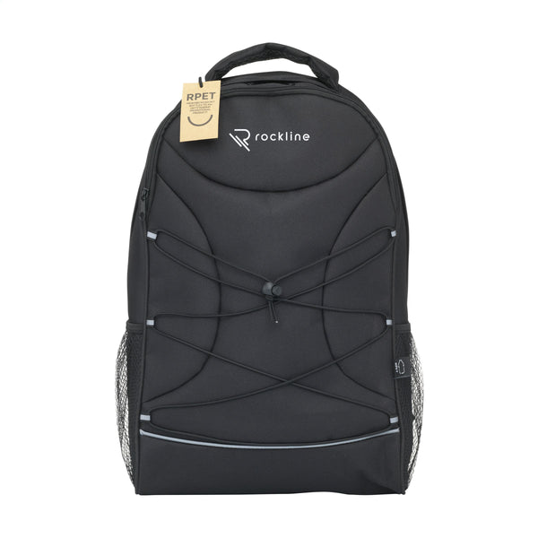 20 L Flashline GRS RPET Laptop Backpack Rucksack - Schwarz