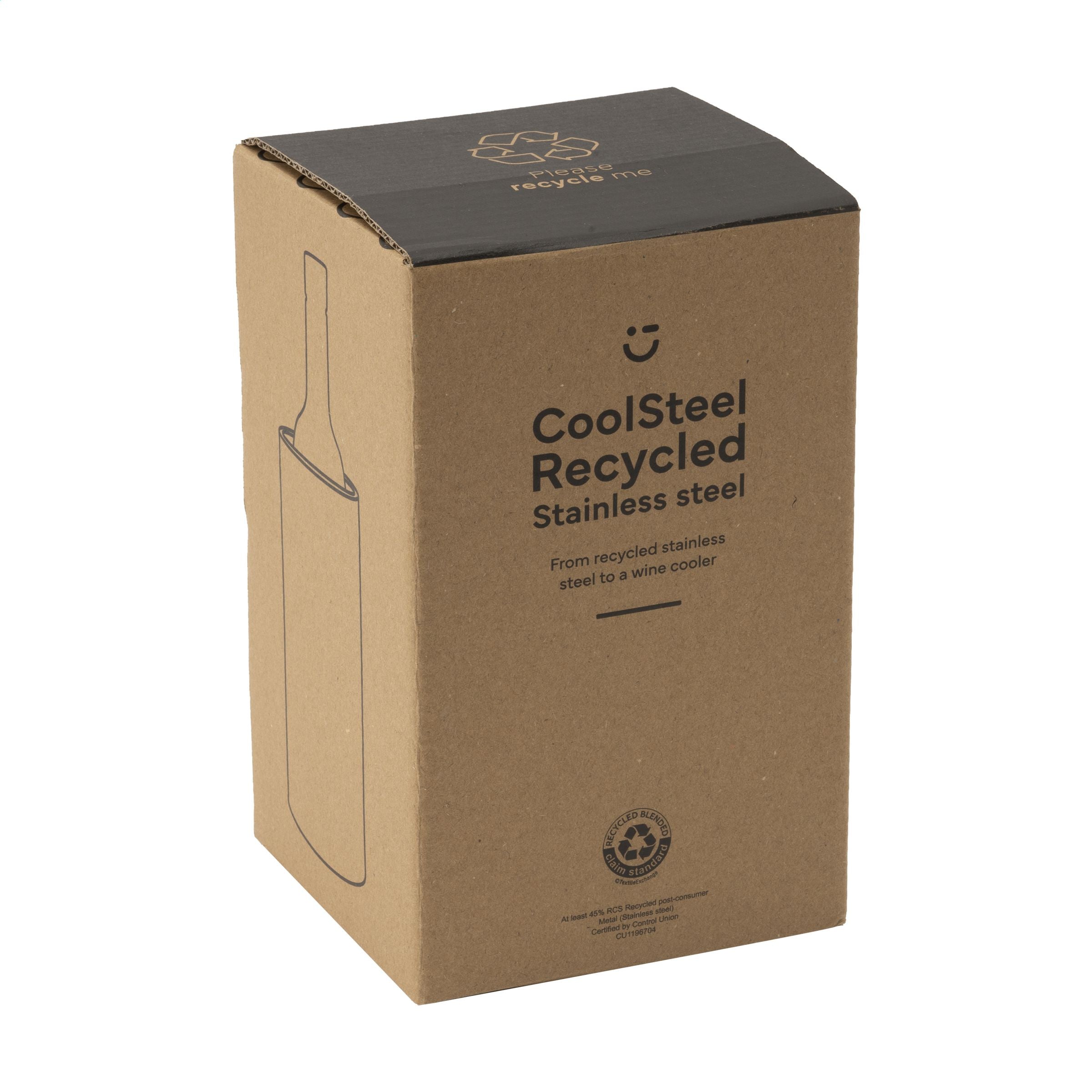 CoolSteel RCS Recycled Steel Weinkühler - Schwarz