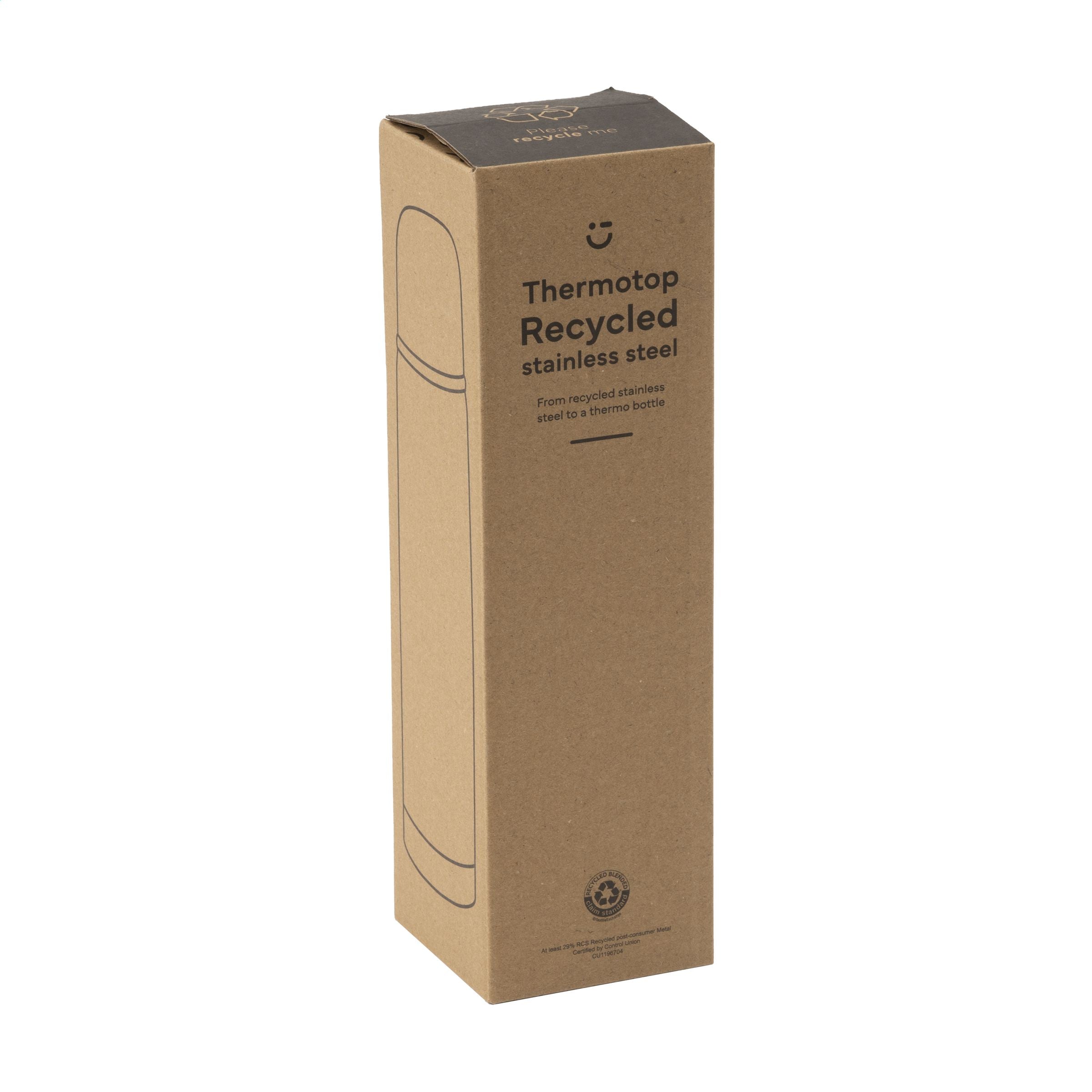 Thermotop Midi RCS Recycled Steel 500 ml Thermoflasche - Silber