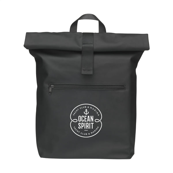 19 L Lennon Roll-Top Recycled Backpack Rucksack - Schwarz