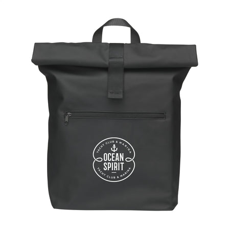 19 L Lennon Roll-Top Recycled Backpack Rucksack - Schwarz