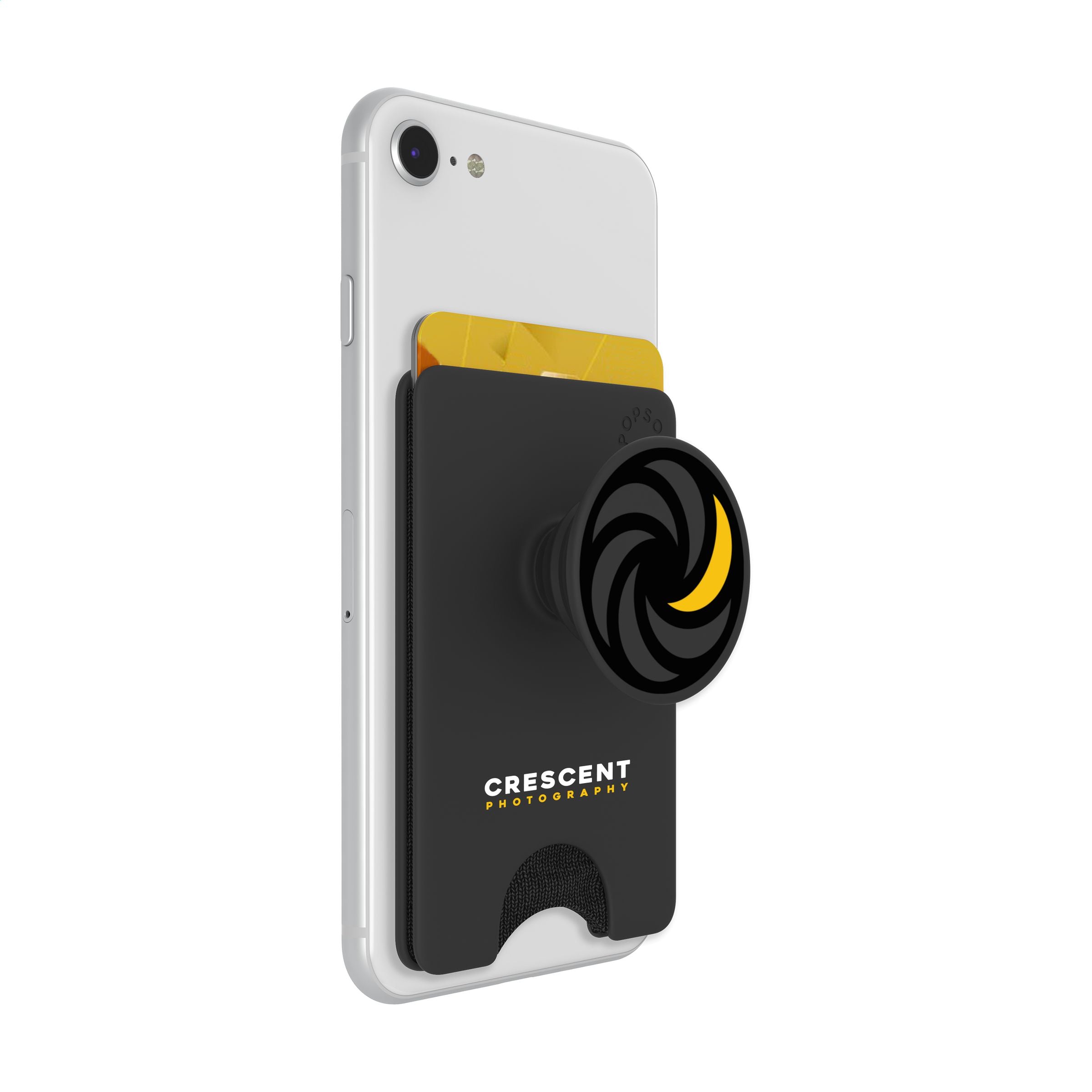 PopSockets® PopWallet+ Kartenhalter mit PopGrip - Schwarz