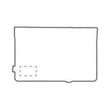 Bild der Druckfläche von Lasergravur CO2 Bereich aus Leder 70 x 40 mm W302