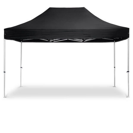 BailenaTents® AluPro40 Faltpavillon (Rahmen + Dach) Schwarz 4,5 x 3 m