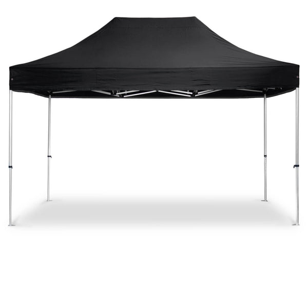 BailenaTents® AluPro40 Faltpavillon (Rahmen + Dach) Schwarz 4,5 x 3 m
