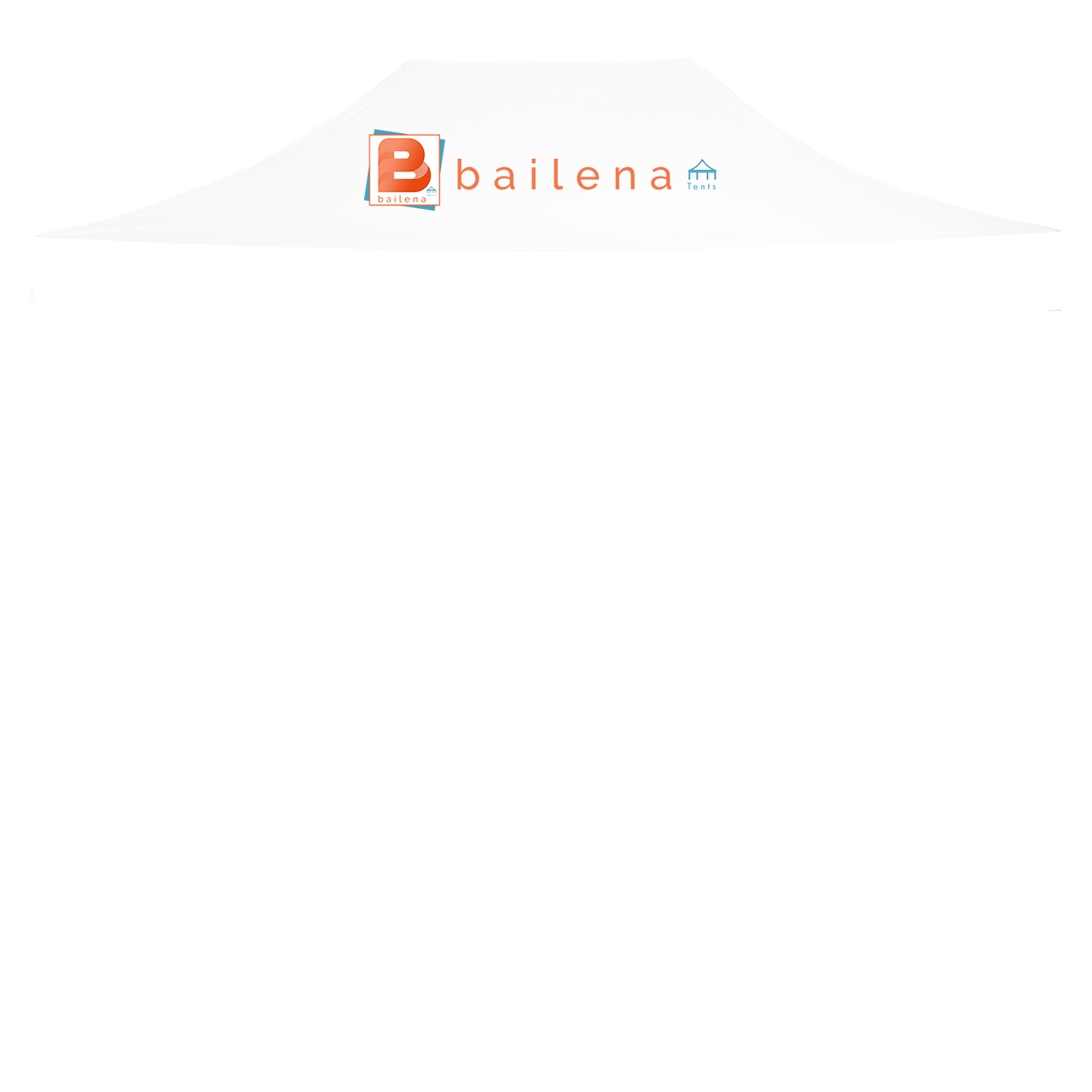 BailenaTents® AluPro40 Dach 300g/m2 inkl. 4x Logodruck Dachschräge - Galerieansicht 2
