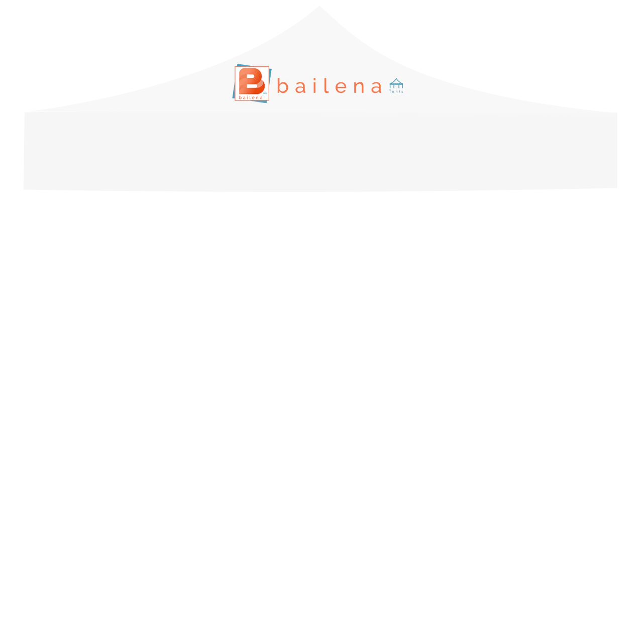 BailenaTents® AluPro40 Dach 300g/m2 inkl. 4x Logodruck Dachschräge - Galerieansicht 3