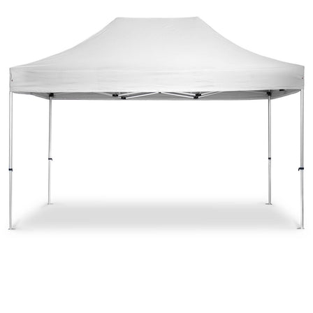 BailenaTents® AluPro40 Faltpavillon (Rahmen + Dach) Weiß 4,5 x 3 m