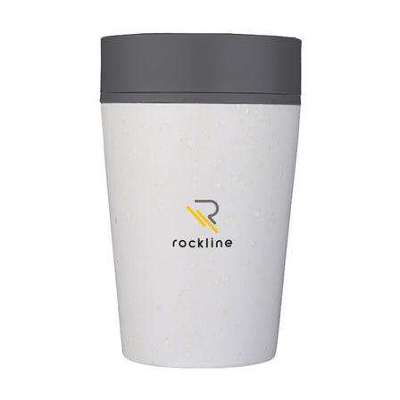 Circular&Co Recycled Coffee Cup 227 ml Kaffeebecher - Weiß/Schwarz