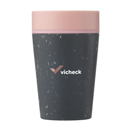 Circular&Co Recycled Coffee Cup 227 ml Kaffeebecher - Schwarz/Rosa