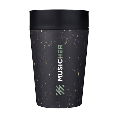 Circular&Co Recycled Coffee Cup 227 ml Kaffeebecher - Schwarz/Schwarz