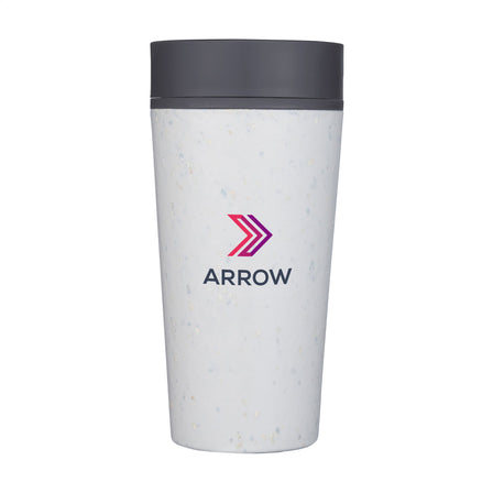 Circular&Co Recycled Coffee Cup 340 ml Kaffeebecher - Weiß/Schwarz