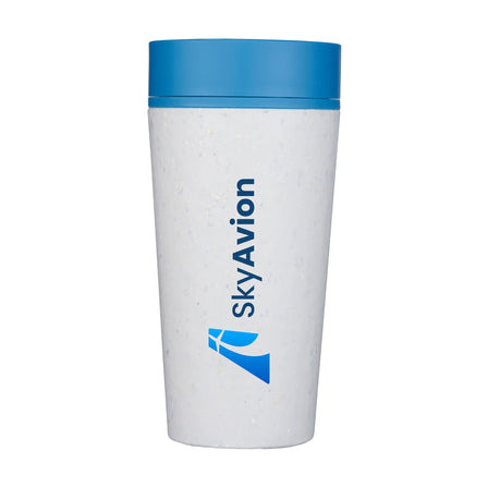 Circular&Co Recycled Coffee Cup 340 ml Kaffeebecher - White/Pacific Blue
