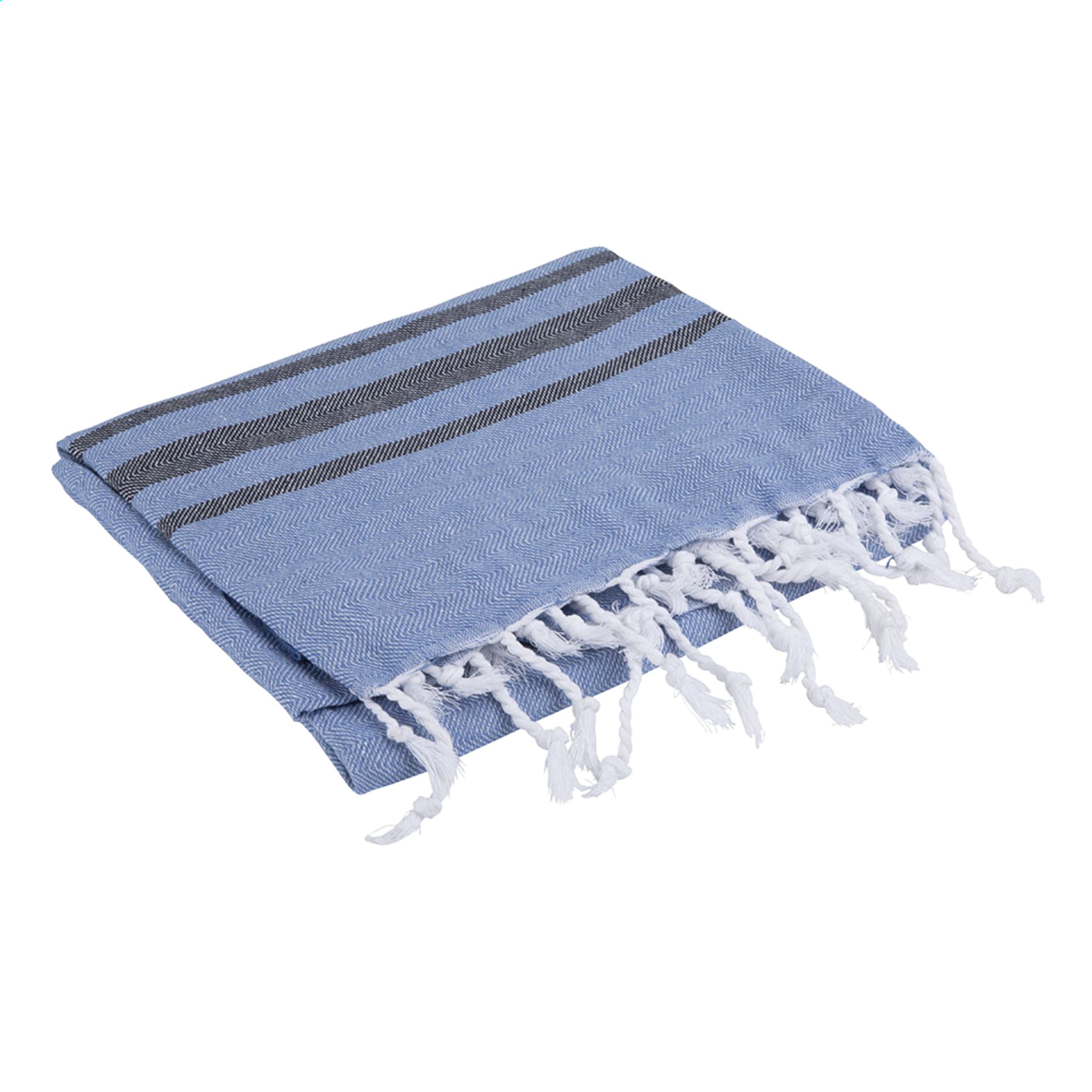 Oxious Hammam Towels - Vibe Luxury stripe Hamam-Tuch - Hellblau/navy