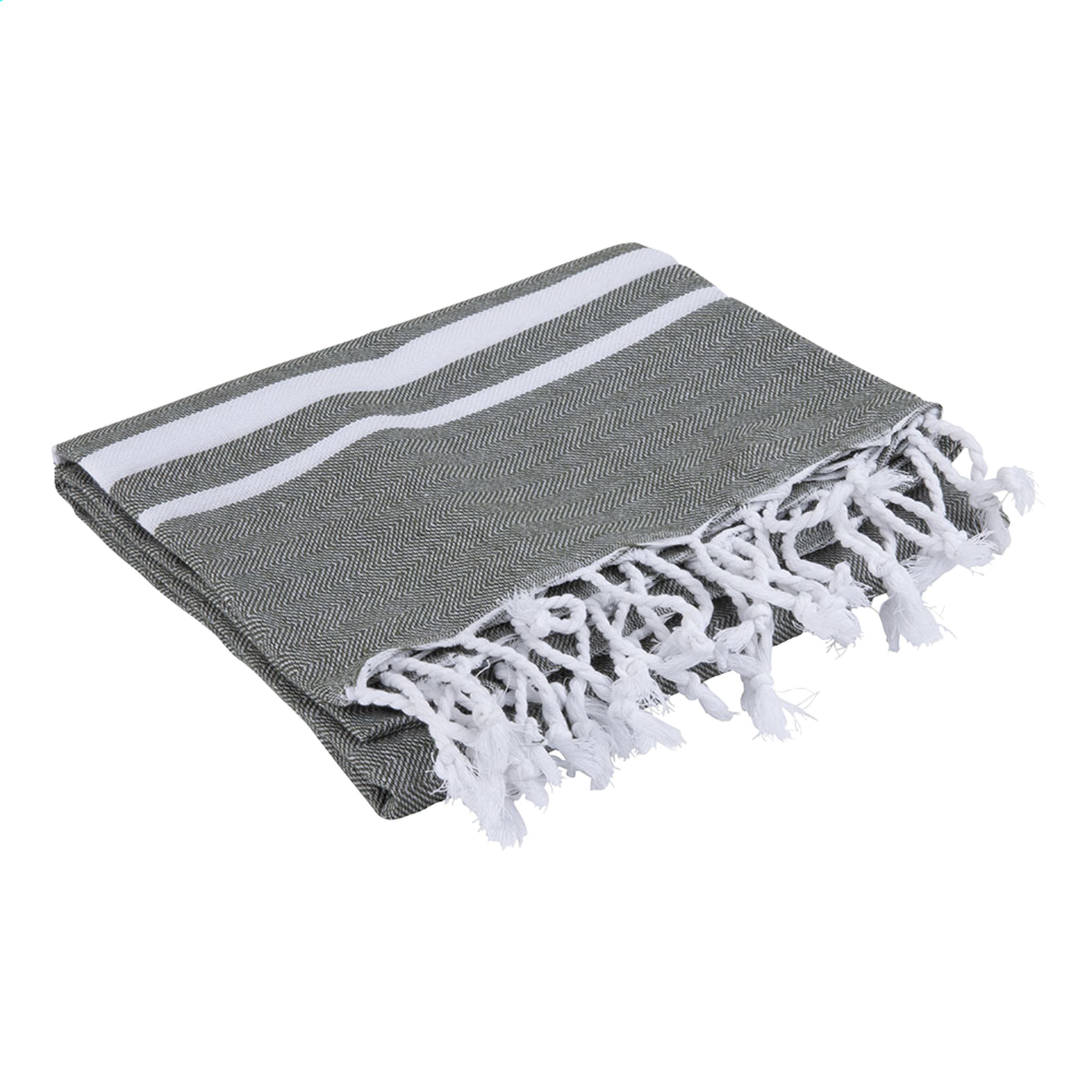 Oxious Hammam Towels - Vibe Luxury stripe Hamam-Tuch - Khaki