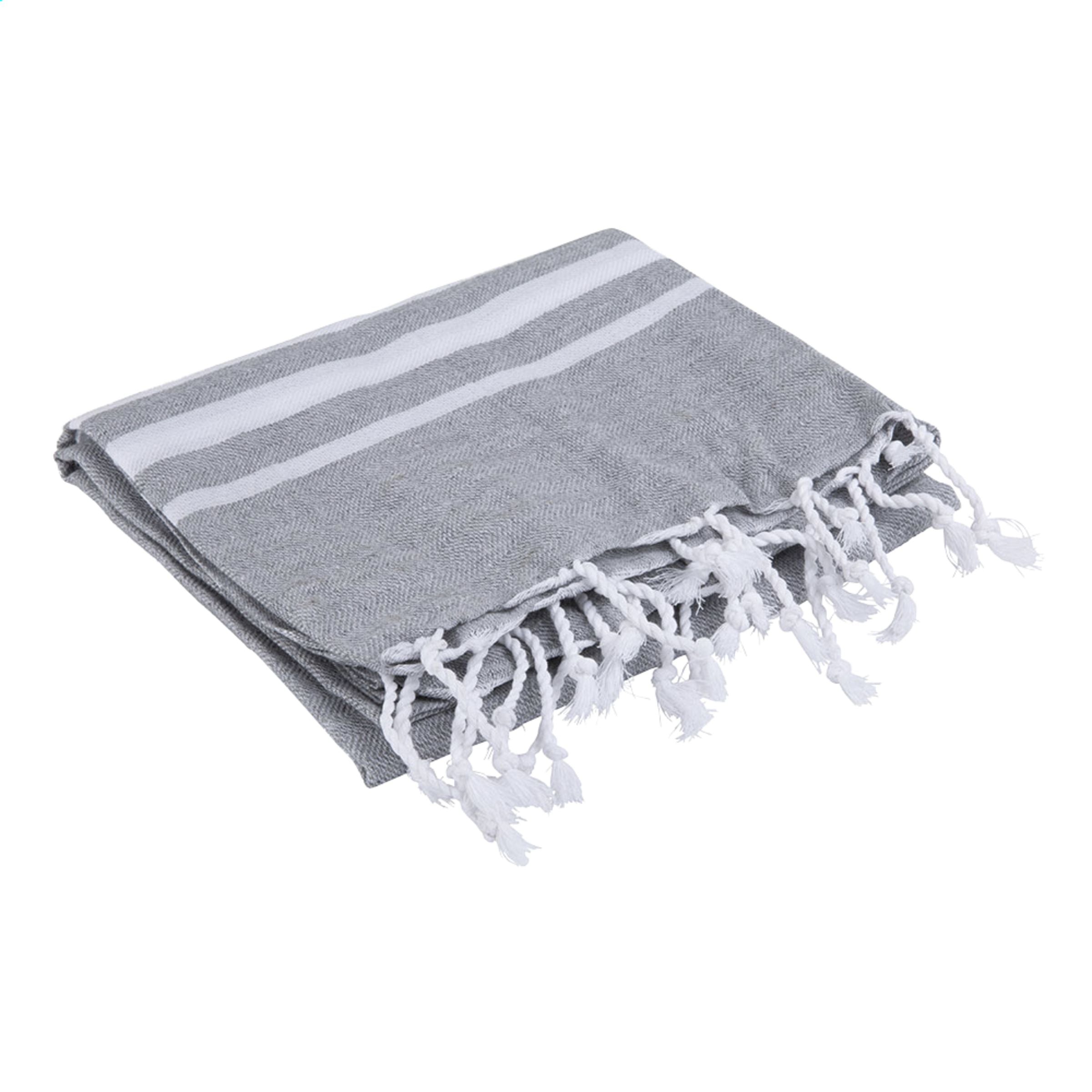 Oxious Hammam Towels - Vibe Luxury stripe Hamam-Tuch - Grau