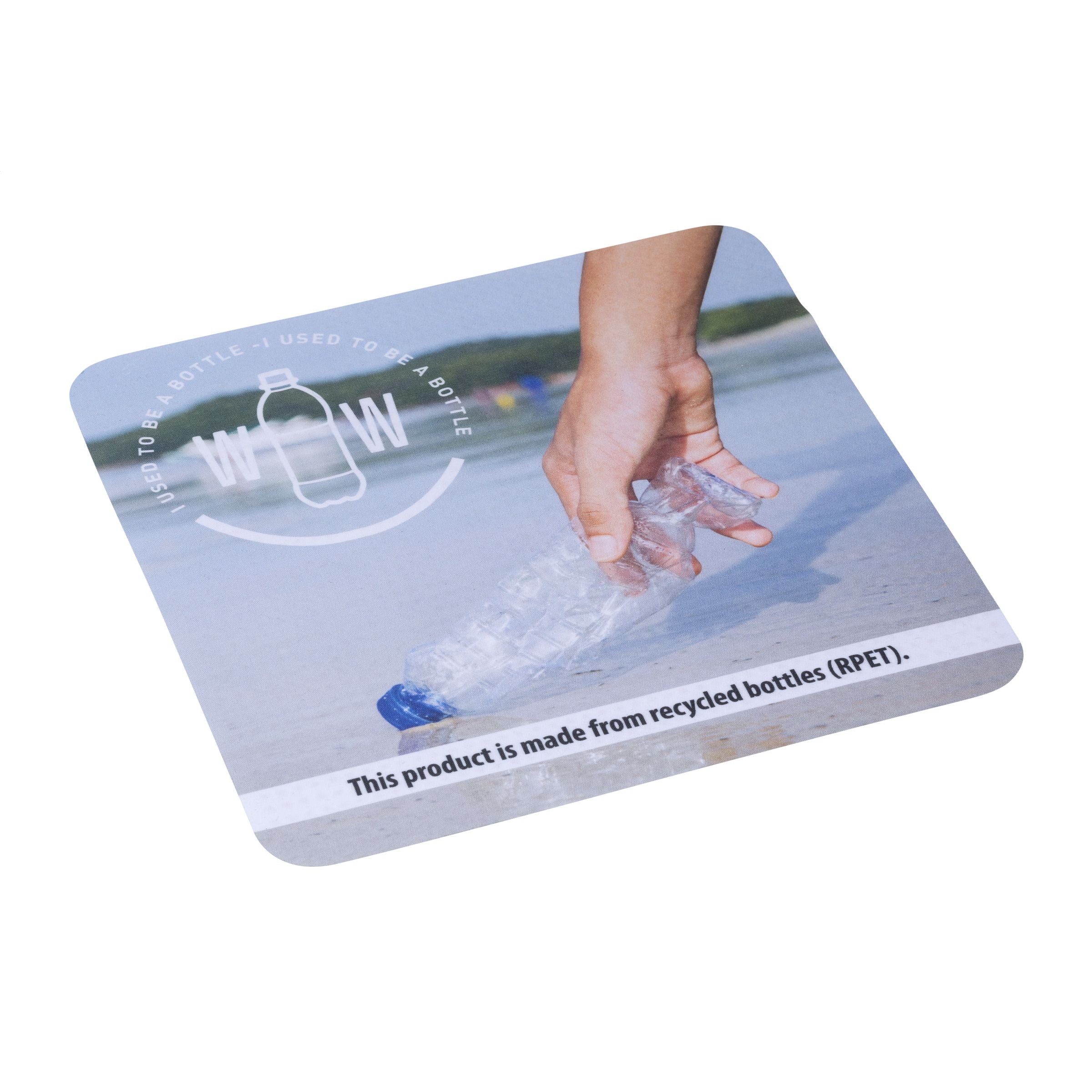 RPET MousePad Cleaner Anti-Slip Mauspad - Weiß