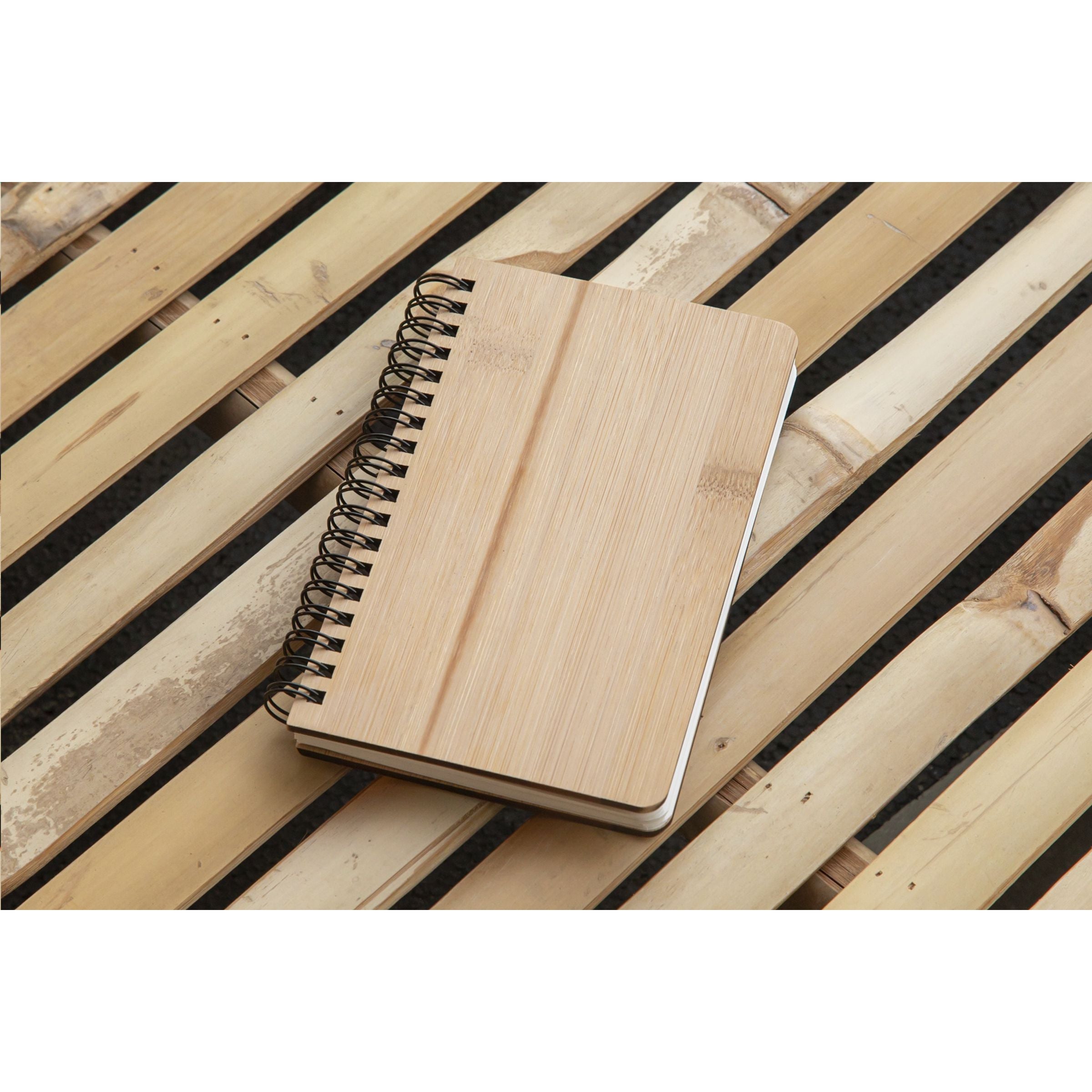 Notebook made from Stonewaste-Bamboo A6 Notizbuch - Braun