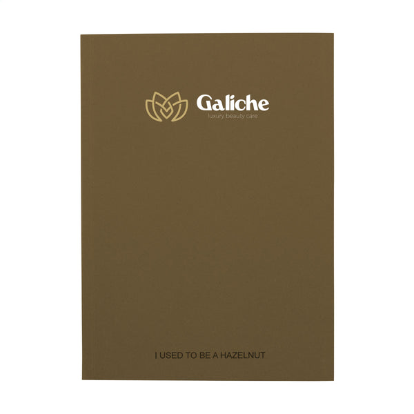 Notizbuch Agricultural Waste A5 - Softcover 100 Blatt - Haselnuss