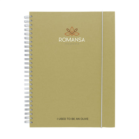 Notizbuch Agricultural Waste A5 - Hardcover 100 Blatt - Olive