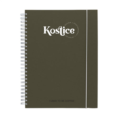 Notizbuch Agricultural Waste A5 - Hardcover 100 Blatt - Kaffee
