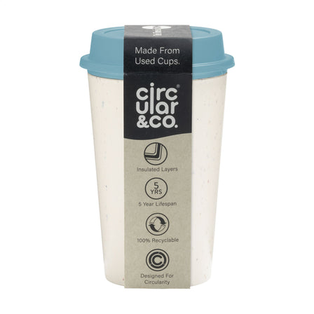 Circular&Co Recycled Now Cup 340 ml Kaffeebecher - Blau