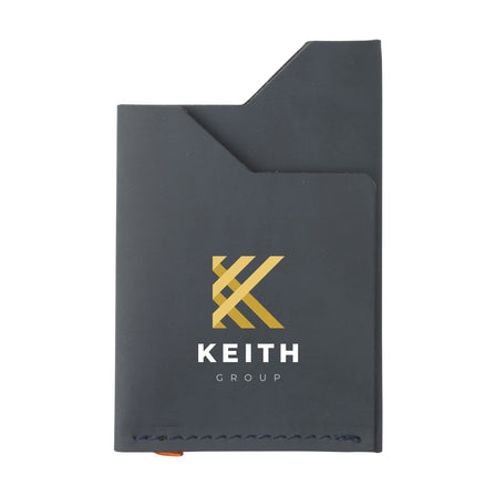 Recycled leather cardholder Kartenhalter - Dunkelblau