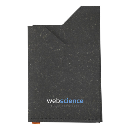 Recycled leather cardholder Kartenhalter - Schwarz