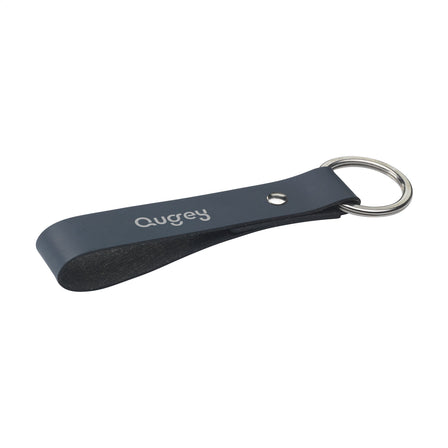 Recycled Leather Keyring Schlüsselanhänger - Dunkelblau