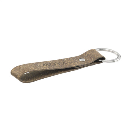 Recycled Leather Keyring Schlüsselanhänger - Braun