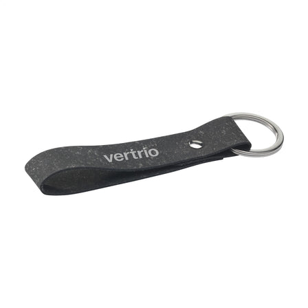 Recycled Leather Keyring Schlüsselanhänger - Schwarz