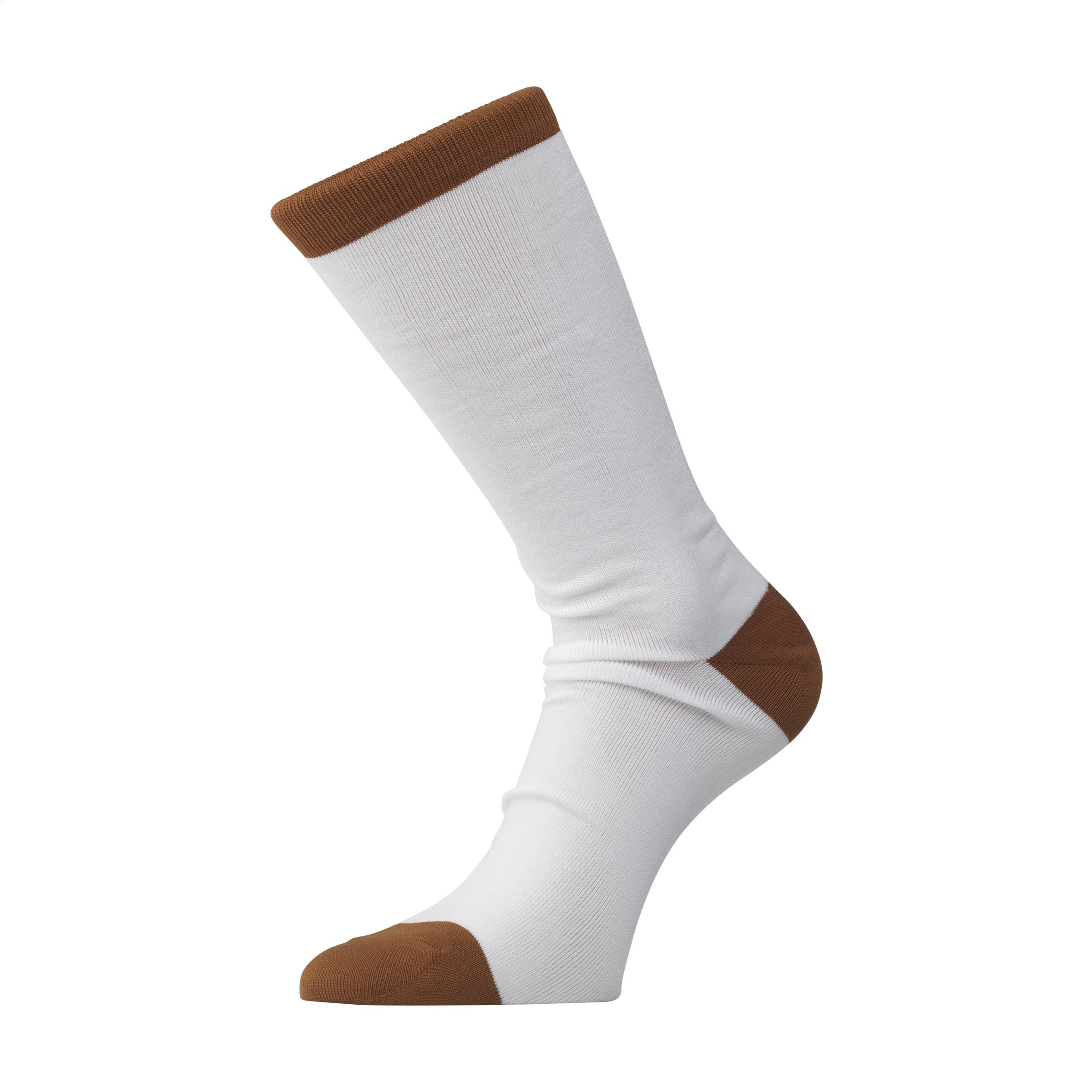 Coffee Socks Socken - Weiß/Braun