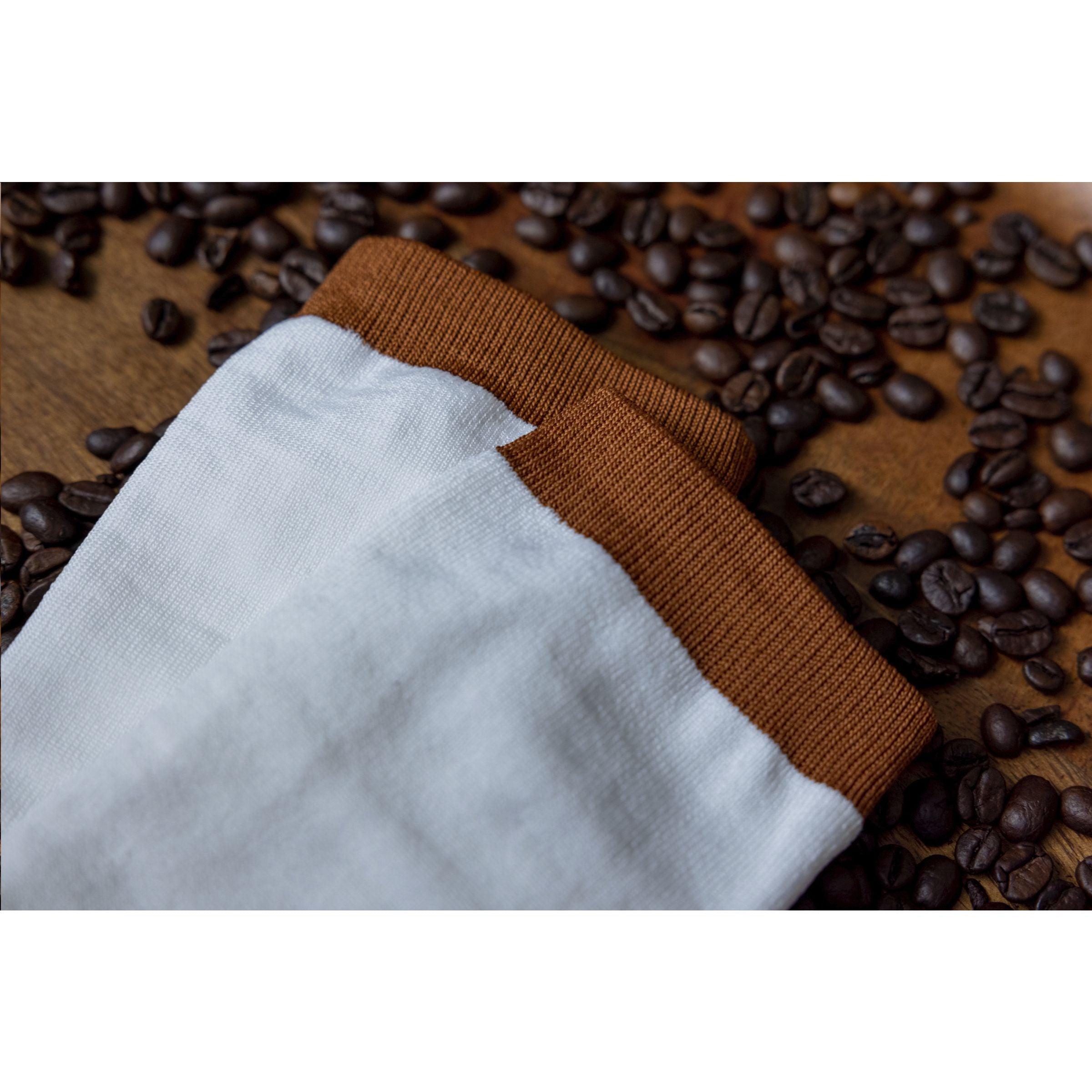 Coffee Socks Socken - Weiß/Braun