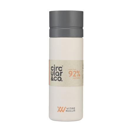 Circular&Co Reusable Bottle 600 ml Wasserflasche - Grau/schwarz