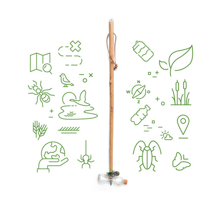 CleanWalk Walkingstick - Holz