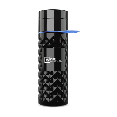 Join The Pipe Nairobi Ring Bottle Black 500 ml Flasche - Schwarz/Cyan