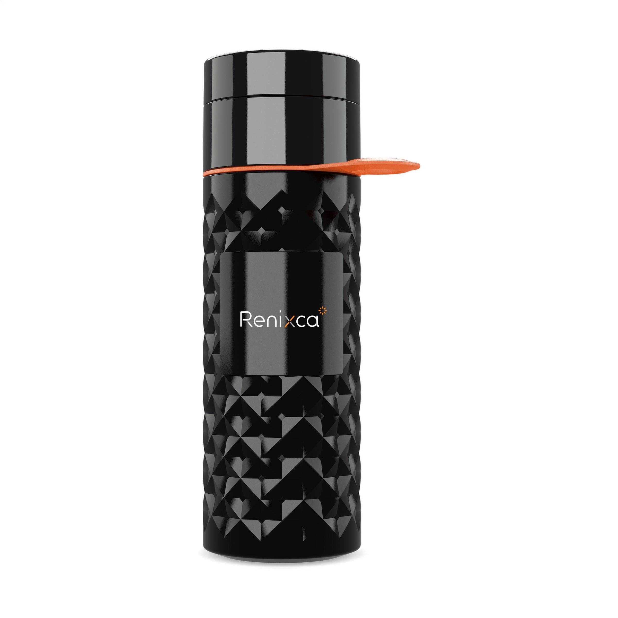 Join The Pipe Nairobi Ring Bottle Black 500 ml Flasche - Schwarz/Orange