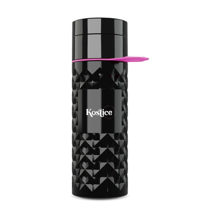 Join The Pipe Nairobi Ring Bottle Black 500 ml Flasche - Schwarz/Rosa