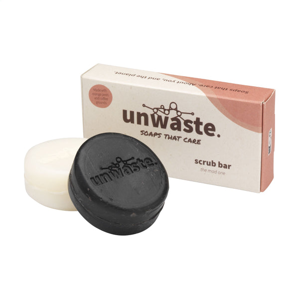 Unwaste Duopack Soap & Scrub bar - Orange