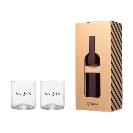 Rebottled® Short Tumbler 2-pack Trinkgläsern - Transparent