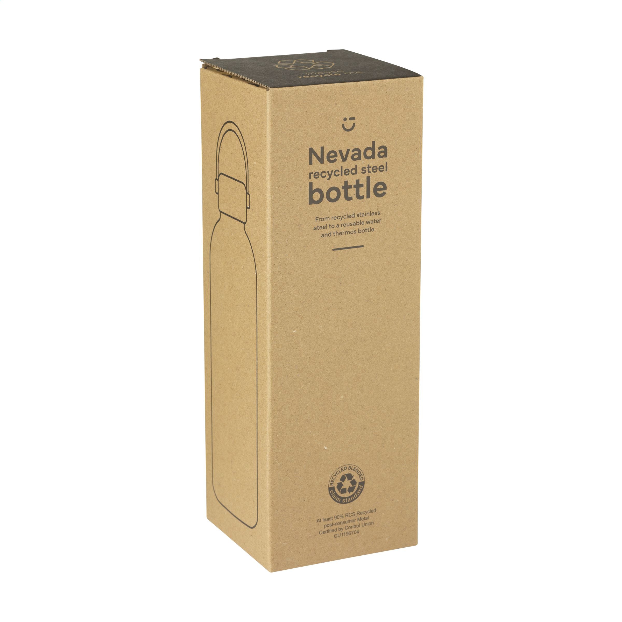 Nevada RCS Recycled Steel Bottle 500 ml Trinkflasche - Wollweiß