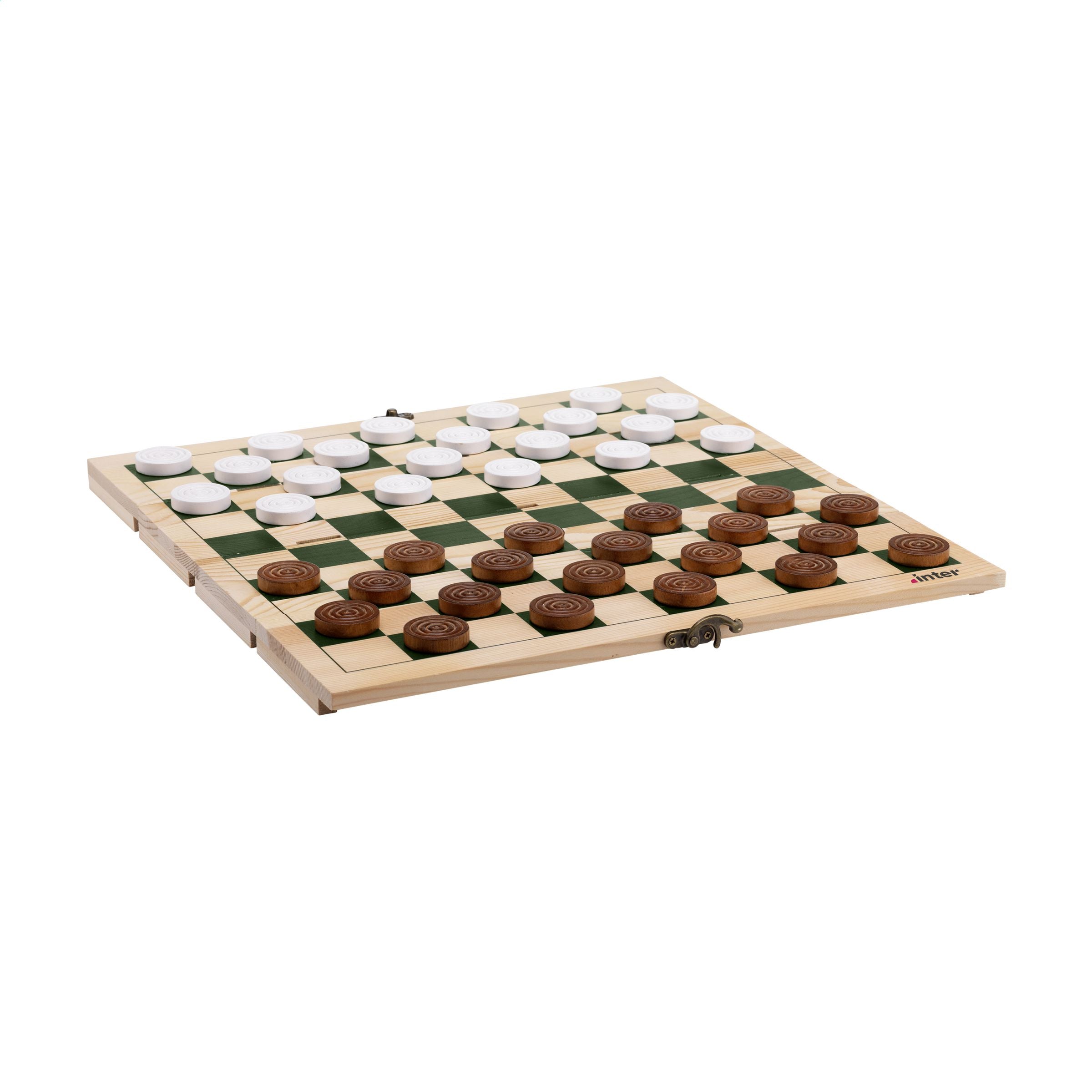 Rackpack Gamebox Checkers - Holz