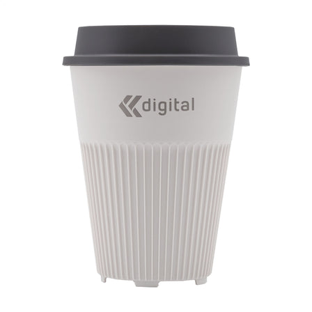 Circular&Co Returnable Cup Lid 340 ml Kaffeebecher - Weiß/Dunkelgrau