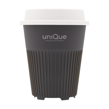 Circular&Co Returnable Cup Lid 340 ml Kaffeebecher - Dunkelgrau/Weiß