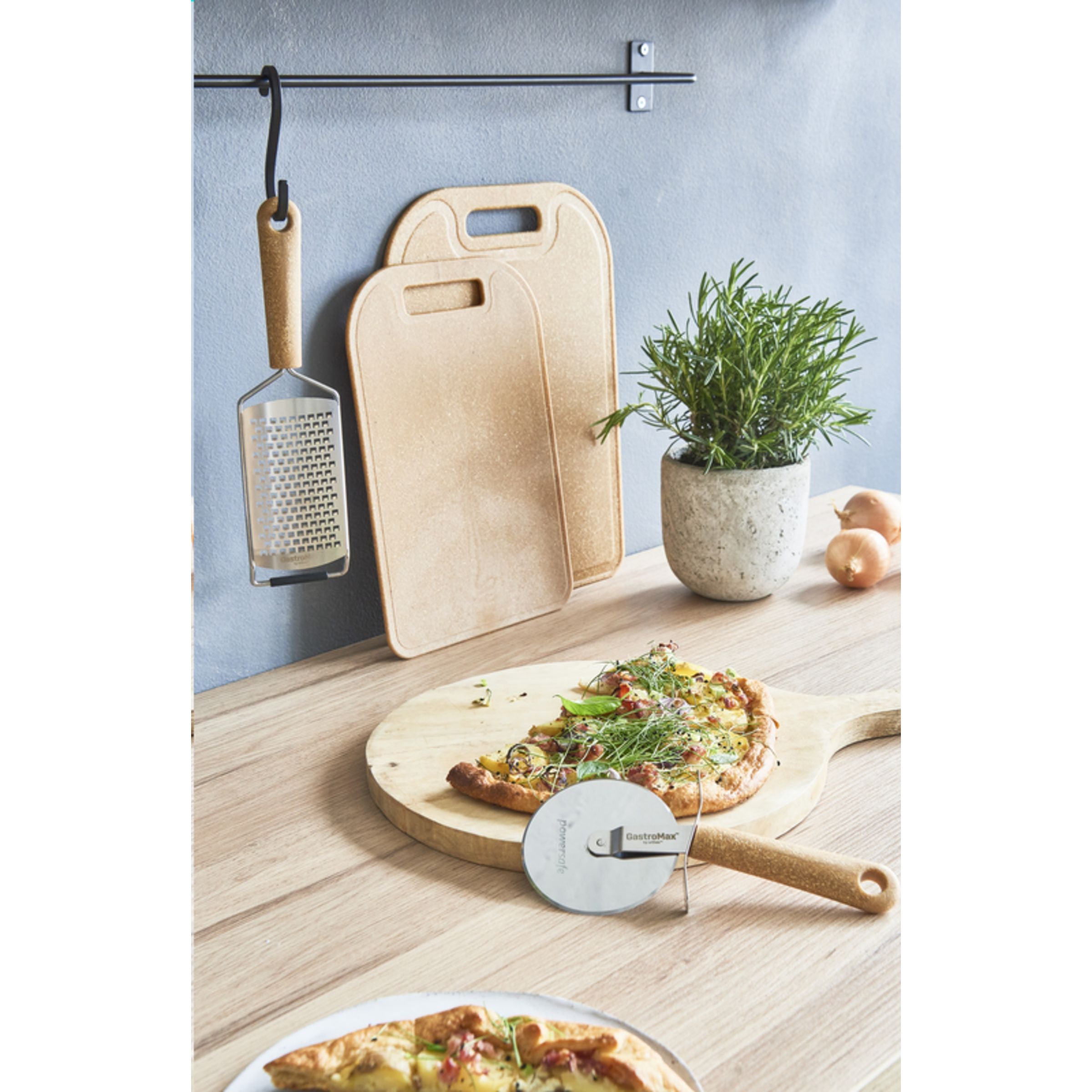 Orthex Bio-Based Pizza Cutter Pizzaschneider - Natur