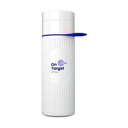 Join The Pipe Atlantis Ring Bottle White 500 ml - Weiß/Dunkelblau