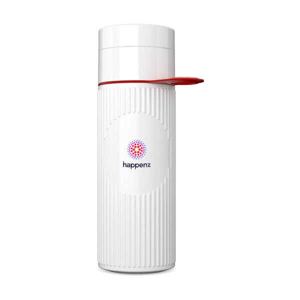 Join The Pipe Atlantis Ring Bottle White 500 ml - Weiß/Rot